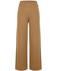 Anna Molinari - Camel Pants Merino Wool - Lyst