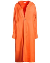 Ferragamo - Overcoat & Trench Coat Viscose, Elastane - Lyst