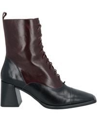 Jeffrey Campbell - Burgundy Ankle Boots Leather - Lyst