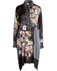 Shirtaporter - Slate Midi Dress Viscose, Elastane - Lyst