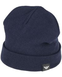 Emporio Armani - Midnight Hat Viscose, Wool, Polyamide, Cashmere - Lyst