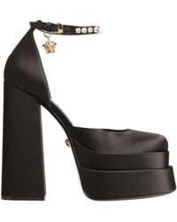 Versace - Embellished Ankle Loop Pumps - Lyst