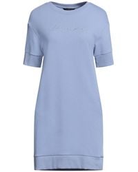 ARMANI EXCHANGE - Lilac Mini Dress Cotton, Polyester, Elastane - Lyst
