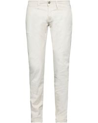 Siviglia - Ivory Pants Cotton, Elastane - Lyst