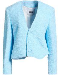 MSGM - Sky Jacket Polyamide, Polyester, Acrylic - Lyst