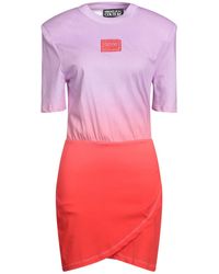 Versace - Lilac Mini Dress Cotton - Lyst