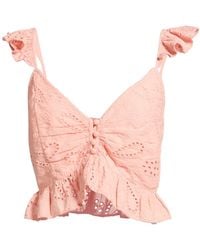 Guess - Top Cotton - Lyst