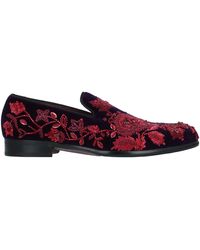 Dolce & Gabbana - Dark Loafers Cotton - Lyst