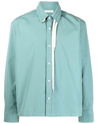 Chemise en denim à patch logo Craig Green pour homme en coloris Bleu Homme Vêtements Chemises Chemises casual et boutonnées 