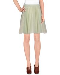 RED Valentino Knielanger Rock - Grün