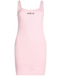 Gaelle Paris - Mini Dress Cotton, Elastane - Lyst