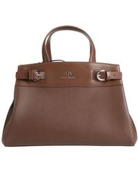ARMANI EXCHANGE - Chocolate Handbag Polyester, Polyurethane - Lyst