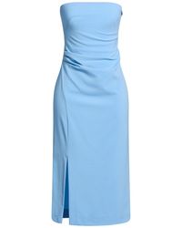 Ottod'Ame - Sky Midi Dress Polyester, Viscose, Elastane, Nylon - Lyst