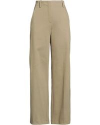 Alysi - Khaki Pants Cotton, Polyamide, Elastane - Lyst