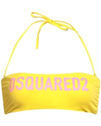 DSquared² - Bikinioberteil mit Logo-Print - Lyst