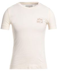 AFTER LABEL - Cream T-Shirt Cotton - Lyst