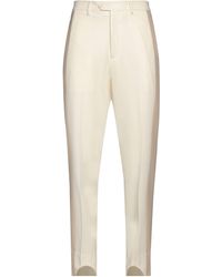 Paura - Cream Pants Virgin Wool - Lyst