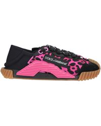 Dolce & Gabbana - Sneakers Textile Fibers, Leather - Lyst