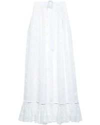 off white long skirts for ladies