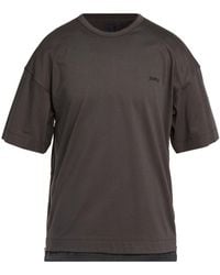 Juun.J - Khaki T-Shirt Cotton, Nylon - Lyst