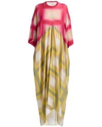 Rick Owens - Fuchsia Maxi Dress Cupro, Elastane - Lyst