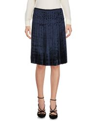 Prada Knielanger Rock - Blau