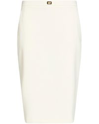 Elisabetta Franchi - Midi Skirt Polyester, Elastane - Lyst