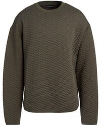 Emporio Armani - Military Sweatshirt Polyester, Cotton, Elastane - Lyst