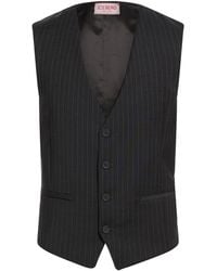Iceberg - Charcoal Tailored Vest Polyester, Wool, Elastane, Viscose, Acetate - Lyst