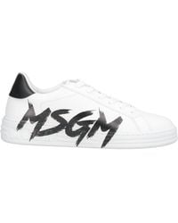 MSGM - Sneakers Leather - Lyst