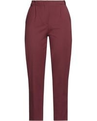 Patrizia Pepe - Burgundy Pants Polyester, Virgin Wool, Elastane - Lyst