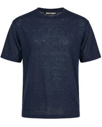 Palm Angels - Midnight T-Shirt Linen - Lyst