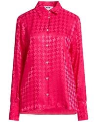 MSGM - Fuchsia Shirt Acetate, Viscose - Lyst