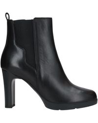 geox black ankle boots