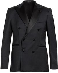 Tagliatore - Charcoal Blazer Virgin Wool, Polyester, Elastane - Lyst