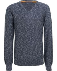 Trussardi - Midnight Sweater Virgin Wool, Acrylic, Viscose, Cotton, Linen - Lyst