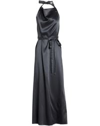 Alysi - Chocolat Maxi Dress Viscose, Virgin Wool, Cotton - Lyst