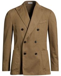 Boglioli - Khaki Blazer Cotton, Linen, Elastane - Lyst