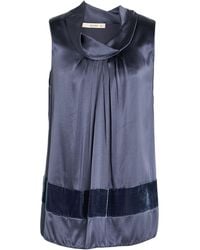 Etro - Midnight Top Silk, Elastane, Viscose - Lyst