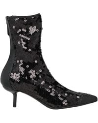 Emporio Armani - Ankle Boots Polyester, Calfskin - Lyst