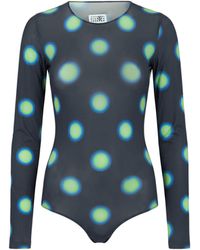 Maison Margiela - Charcoal Bodysuit Polyamide, Elastane - Lyst