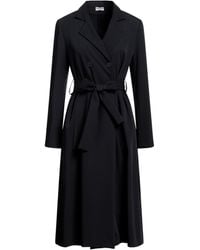 RUE DU BAC - Midnight Overcoat & Trench Coat Polyester, Viscose, Elastane - Lyst