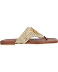 Eleventy - Thong Sandal Textile Fibers - Lyst