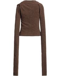 Rick Owens - Chocolate Midi Dress Alpaca Wool, Polyamide, Wool, Elastane - Lyst