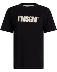 MSGM - T-Shirts - Lyst
