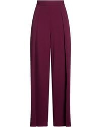 Rinascimento - Burgundy Pants Polyester, Elastane - Lyst