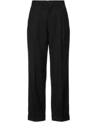 European Culture - Pants Polyester, Viscose, Cotton, Elastane - Lyst