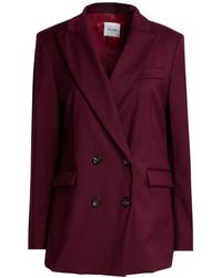 Motel - Burgundy Blazer Polyester, Viscose, Elastane - Lyst