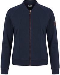 EA7 - Sweatshirt Cotton, Elastane - Lyst