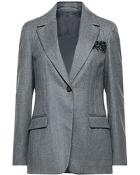 BlazerTill.da in Pile di colore Neutro eleganti e blazer Donna Abbigliamento da Giacche da Giacche sportive 